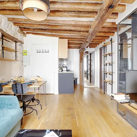 Authentic 1br 4p Arts Et Metiers דירה פריז