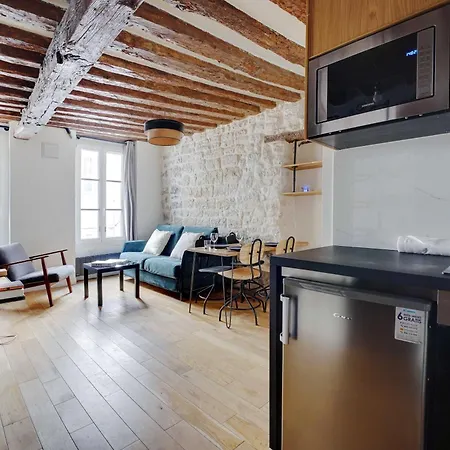 Authentic 1br 4p Arts Et Metiers דירה